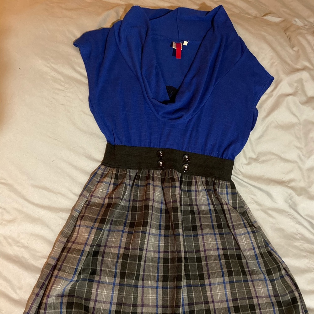 Sexy Plaid Skirt Dress